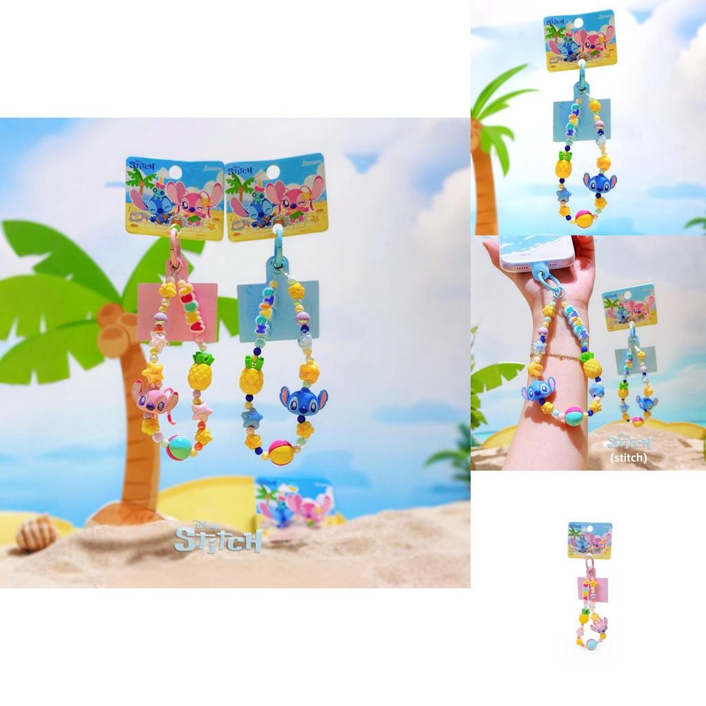 Stitch Summer Beach Pvc Phone Pendant With Cartoon Character For Daily Use
