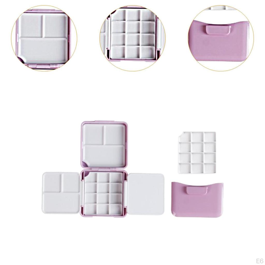 Палитра для акварели, коробка с красками, пустая для профессионалов-новичков с мойкой для кистей, поддон для смешивания гуаши