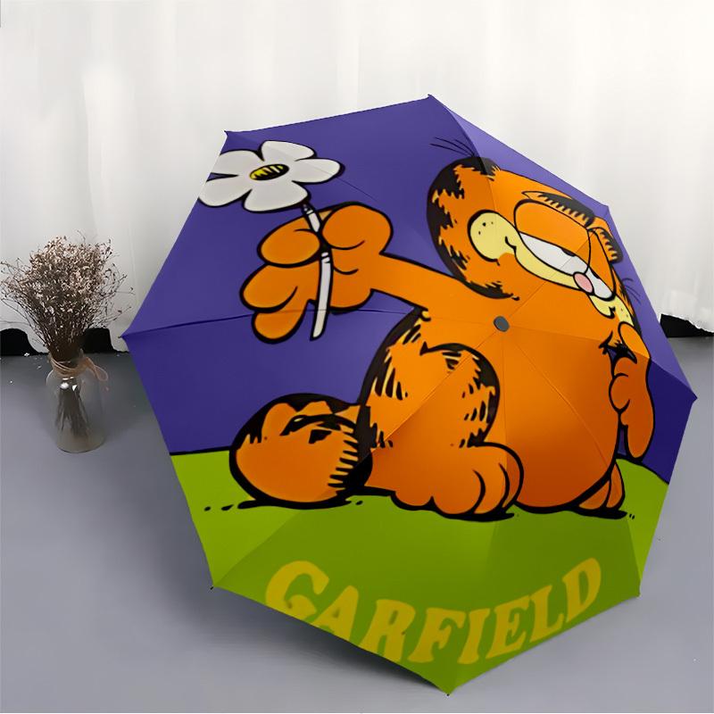 Автоматический складной зонт Garfield, портативный, компактный, идеальный подарок на день рождения, Рождество0809185
