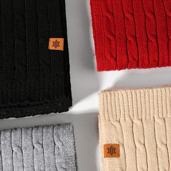 Набор из 3 предметов: женская шапка, шарф и перчатки, однотонный, с текстурой «косичка», с тепловой подкладкой, с помпоном, вязаный