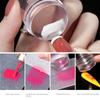 Пластины для штамповки ногтей Pure Clear Jelly Nail Art Stamper Scraper Set Print Silicone Marshmallow Design Маникюрные аксессуары Инструмент
