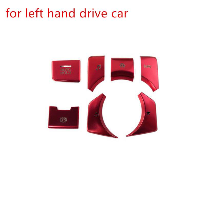 7 шт./лот алюминиевый сплав центральный пульт управления мультимедийные кнопки для 2017-2025 Mazda CX-5 CX5 CX 5 MK2 CX-8