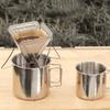 Portable Coffee Filter Holder Collapsible Coffee Dripper Baskets Coffee Drip Rack  Outdoor