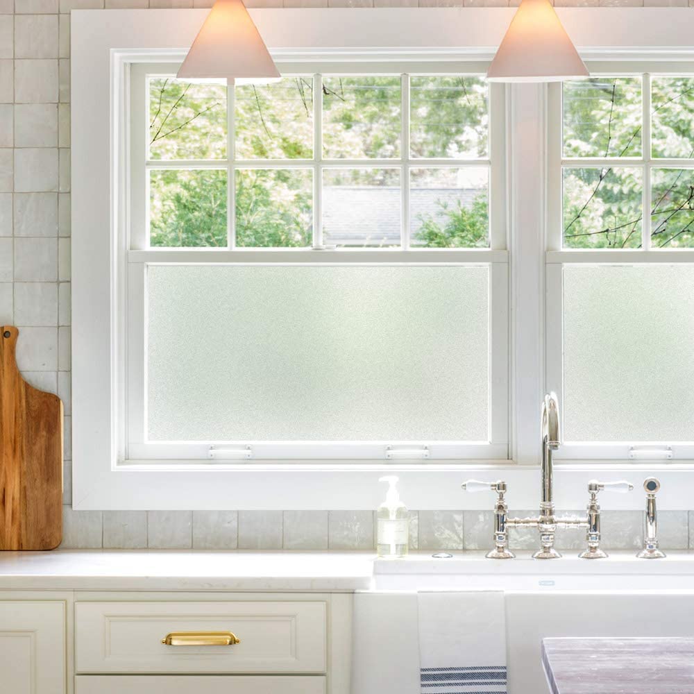 Матовая белая оконная пленка, матовое терморегулирующее стеклянное покрытие для дома, непрозрачная самоклеящаяся дверная наклейка для ванной комнаты