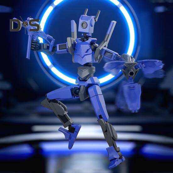 Робот Фигурка с Аксессуарами Подвижные Суставы Модель Робота Игрушка Шарнирная Фигурка Манекен Украшение для Дома и Офиса Орнамент