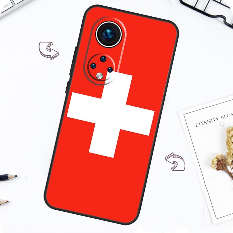 Switzerland Swiss Flag Case For Honor Magic 7 Pro 5 6 Lite Honor 200 Pro 50 70 90 X8b X9a X8a X8 X9 X9c X9b Cover