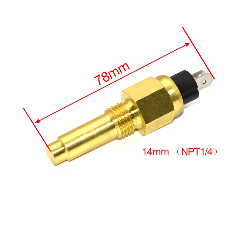 1 Piece Water Temperature Sensor 14mm 17mm 21mm Water Temp Sensor for Universal Engine Meter Sensor 1/4 NPT 3/8NPT 1/2NPT
