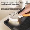 Innovative Foldable Triangle Scrub Brush for Kitchen Use Versatile Tool Cleans Oil Stains in Narrow Gaps and Stove Surfaces