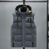 Mens Detachable Hood Puffer Vest Loose Warm Sleeveless Jacket Winter Casual Wear