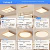 "Walnut Ceiling Lamp - Full Spectrum Eye Protection for Living Rooms & Bedrooms"