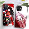 Чехол из закаленного стекла с японским аниме "DARLING in the FRANXX" для iPhone 6 6s 7 8 14 Plus X Xs Max Xr 11 12 13 14 Pro Max Se2020