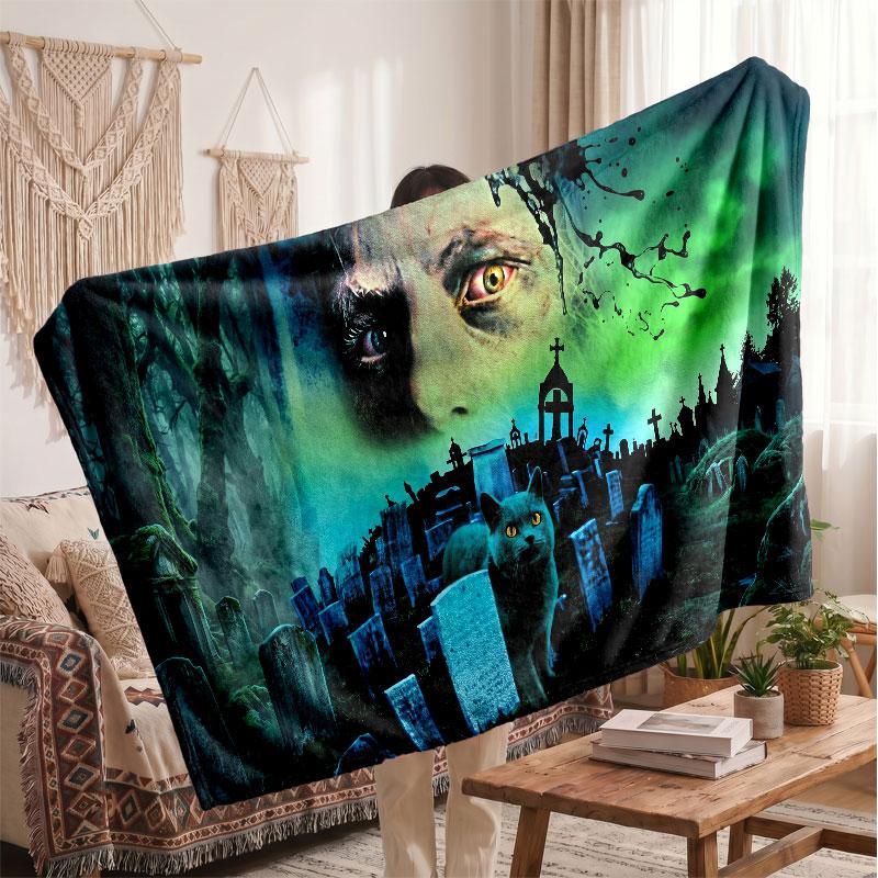 Warm Flannel BlanketPet Sematary Soft Cozy Throw Blanket for Bedroom Couch