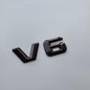 2015 3D Sharp V6 V8 V10 V12 Letters Numbers ABS Car Emblem Fender Discharging Badge Nameplate Logo Sticker Chrome Black