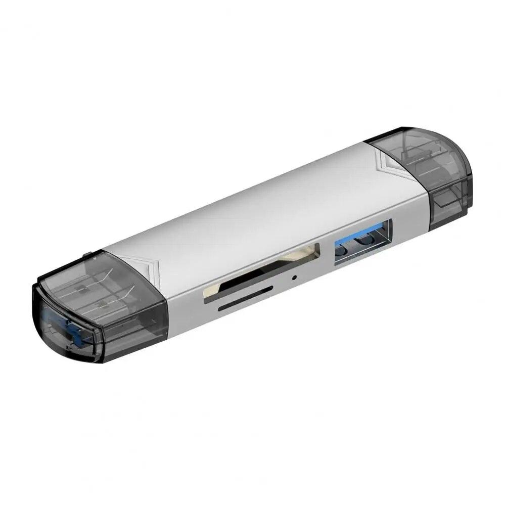 6 в 1 многофункциональный USB 3.0 кард-ридер U Disk Type C/Micro Usb/TF/SD флэш-накопитель адаптер для чтения карт памяти аксессуары для телефонов