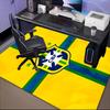 Brazilian Football Emblem Printed Office Carpet Chair Cushion  Entryway Rug, Rugs for Living Room, Bedroom Christmas gifts