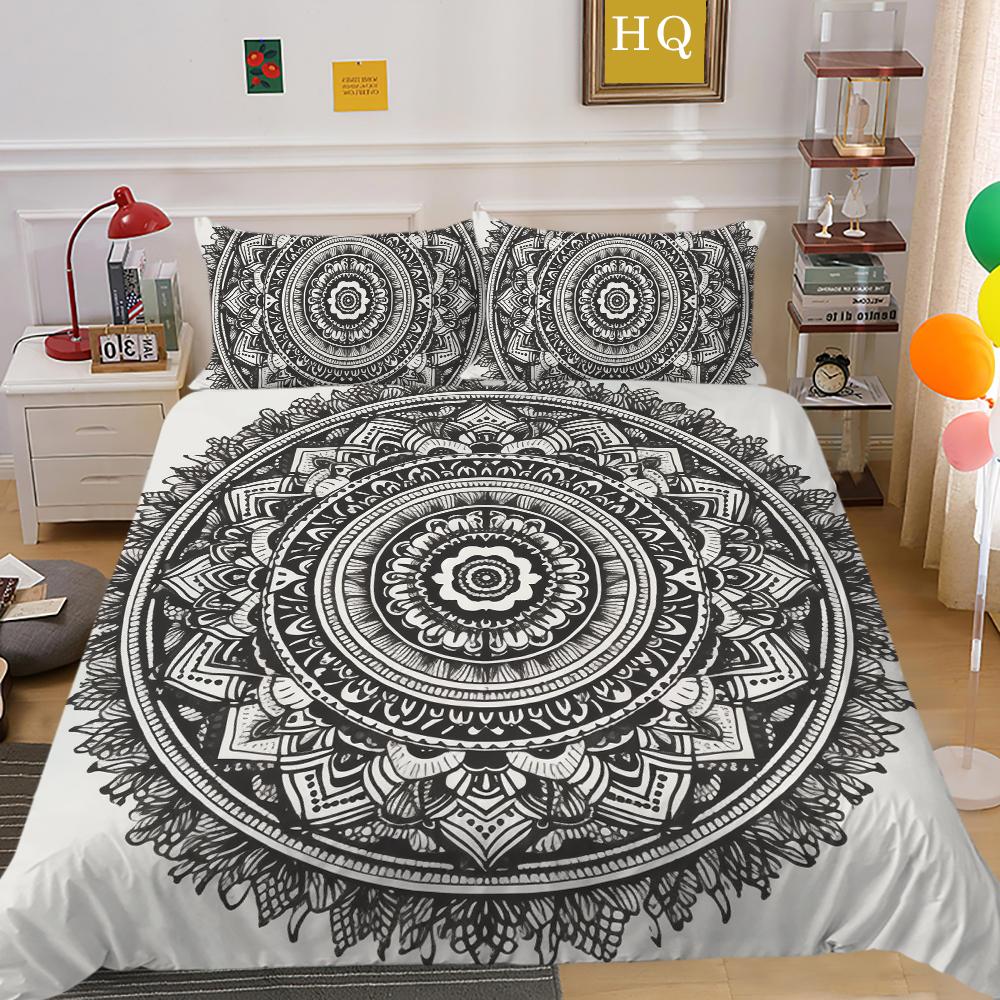 Mandala Printed Home Bedding Set Fashion Design Duvet Cover Set Single Double Size Comforter Cover Sets