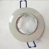 White Zinc Alloy Round LED Ceiling Spotlight, GU10/MR16 Recessed Lamp Holder Fixture