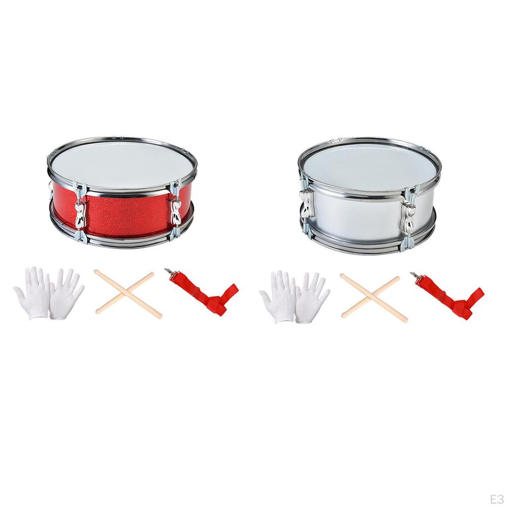 11-дюймовый малый барабан Музыкальные барабаны Портативные с регулируемым ремешком Ударные музыкальные инструменты,