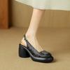 Summer Fashion Thick Heel Sandals For Women With Round Toe And Rubber Sole
