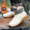 Мужские резиновые сапоги с высоким верхом, водонепроницаемая обувь, нескользящие, водонепроницаемые, рабочие, кухонные, строительные, износостойкие и мягкие сапоги