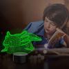 Lampka Nocna Led Aksolotl Efekt 3D Kolorowa Dla Dzieci Pilot Prezent