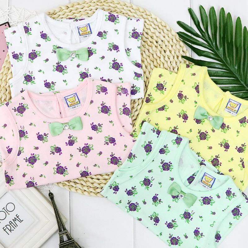 Newborn Girls Infant Clothing Pure Cotton Spring Autumn Summer Vest Shirt Upper Outer Garment Kidswear Women Baby Princess Apparel