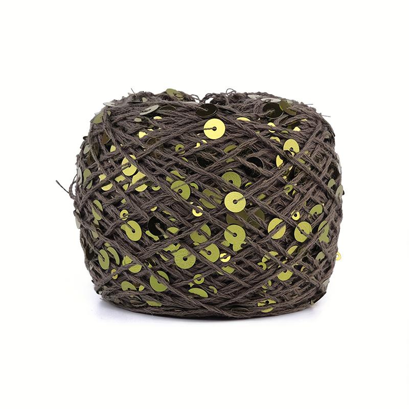 50 г Пряжа с пайетками двойного размера, Пряжа для рукоделия, Толстая декоративная пряжа, Пряжа с блестками для ручной работы, Премиальные причудливые принадлежности для вязания