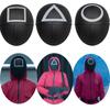 Squid Game Cosplay Costume Mask Square Circle Triangle Clothing Halloween Masks Full Face Unisex Adult Party Costume Prop