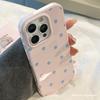 В стиле розово-голубого горошка для чехла мобильного телефона Apple 16 для iPhone17pro Max в корейском стиле 14 мягкий чехол 13 простой