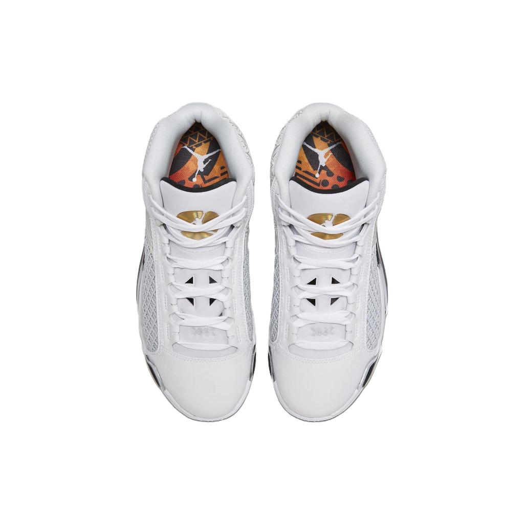 Мужские кроссовки Air Jordan 38 PF FIBA Белый Чистая Платина Металлик-Золото FN7482-100