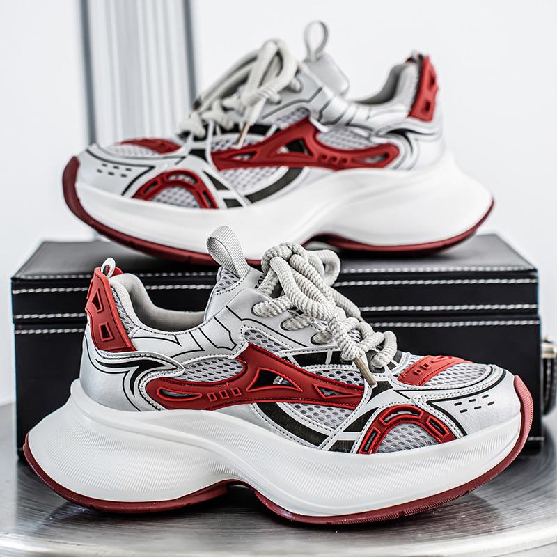 New Fashion Mens Casual Sneakers Breathable Chunky Shoes Men Designer Trainer Comfortable Platform Sneakers Streetwear Shoes Men