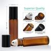 Hot Sale Portable Home&Living Perfume Roller Ball Empty Essential Oil Bottle Amber Container