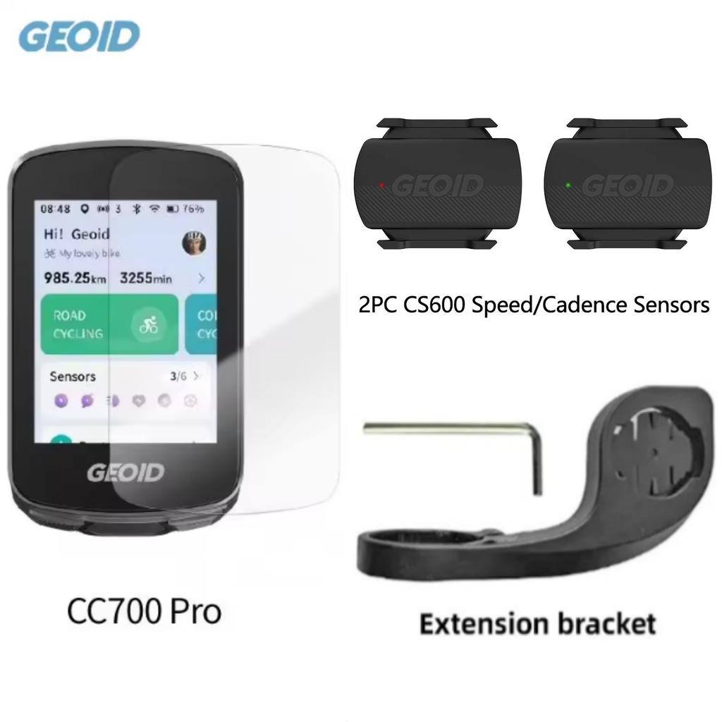 GEOID CC700 Pro Bicycle Computer 2.8-Inch Touchscreen GPS Bike Speedometer WIFI ANT+ With Global Map Navigation Bicycle Odometer