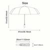 1 шт. Автоматический складной зонт - Мультяшный узор, Портативная и складная конструкция с 52 спицами, Рождественские и новогодние подарки