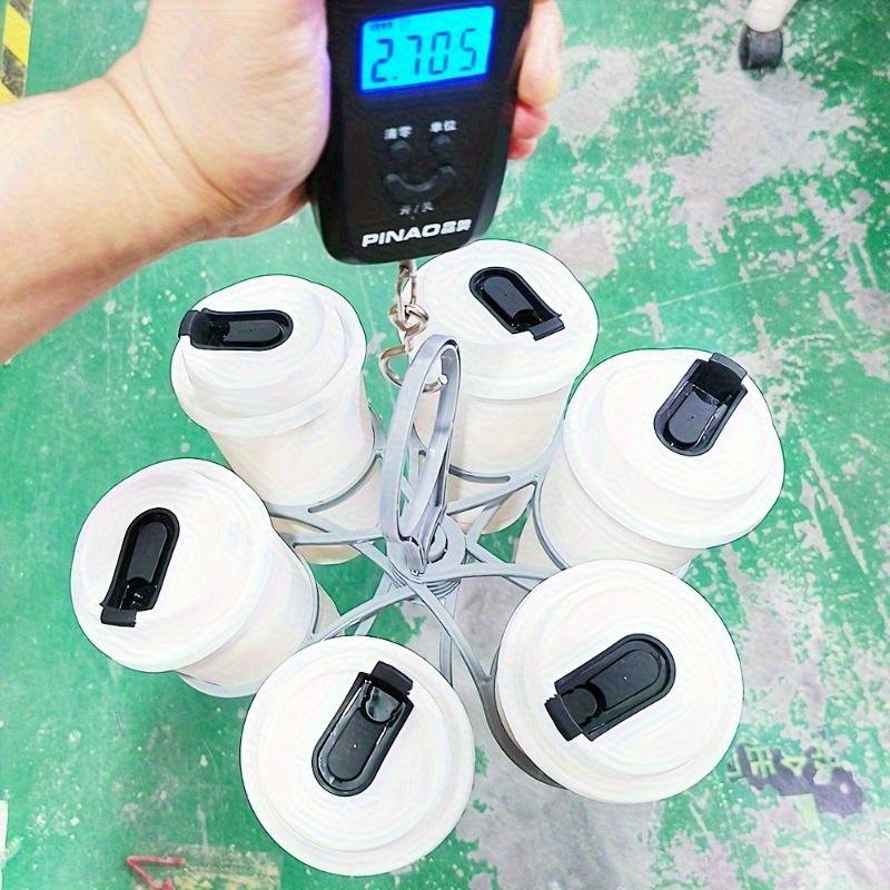 Складной карусельный держатель на 6 чашек для кофейного стекла, портативный держатель для питьевой бутылки с защитой от ожогов для кемпинга, вечеринки, домашнего бара