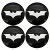 4pcs of Bat Pattern Car Hub Center Cover Badge Sticker for Honda Mazda Benz BMW Toyota Ford Dodge Chevrolet and Other Car Modification Accessories