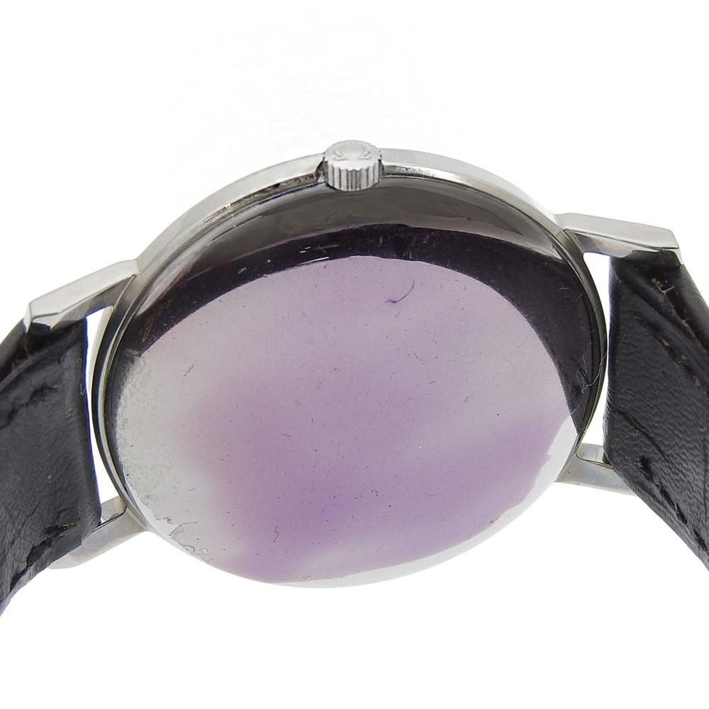 Omega Часы Geneva cal.625 Серебристый циферблат Нержавеющая сталь/кожа Ручной завод Аналоговый дисплей мужские Б/У