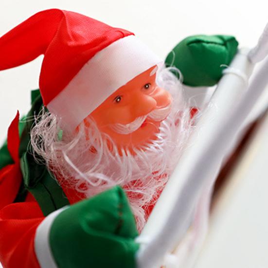 Santa Ladder Pendant Christmas Decoration Festive Santa Ornament with Curly Beard Festive Hanging Ornament