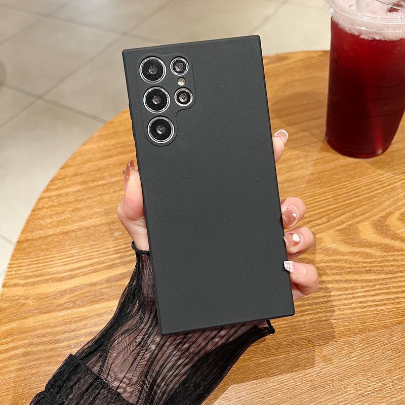 Роскошный ультратонкий матовый мягкий силиконовый чехол для телефона Samsung Galaxy S24 S23 FE S22 Ultra A14 S20 Plus S20 Ultra A71 A51 A53 A33 5G