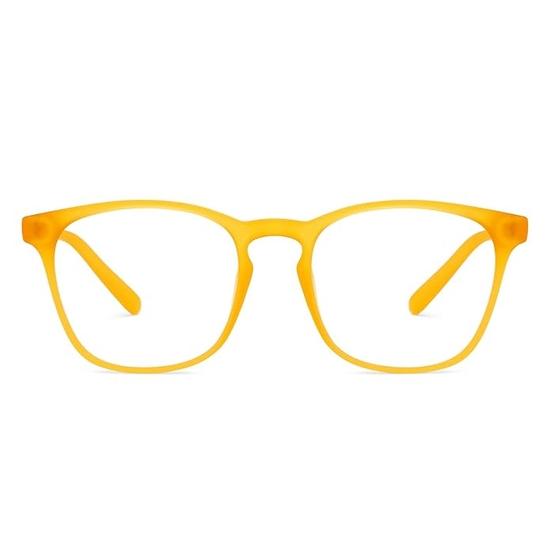Компьютерные очки HUSTLR Zero Power Bluecut с антибликовым покрытием | Янтарно-оранжевая квадратная оправа | Для детей 8–12 лет | HP D15011