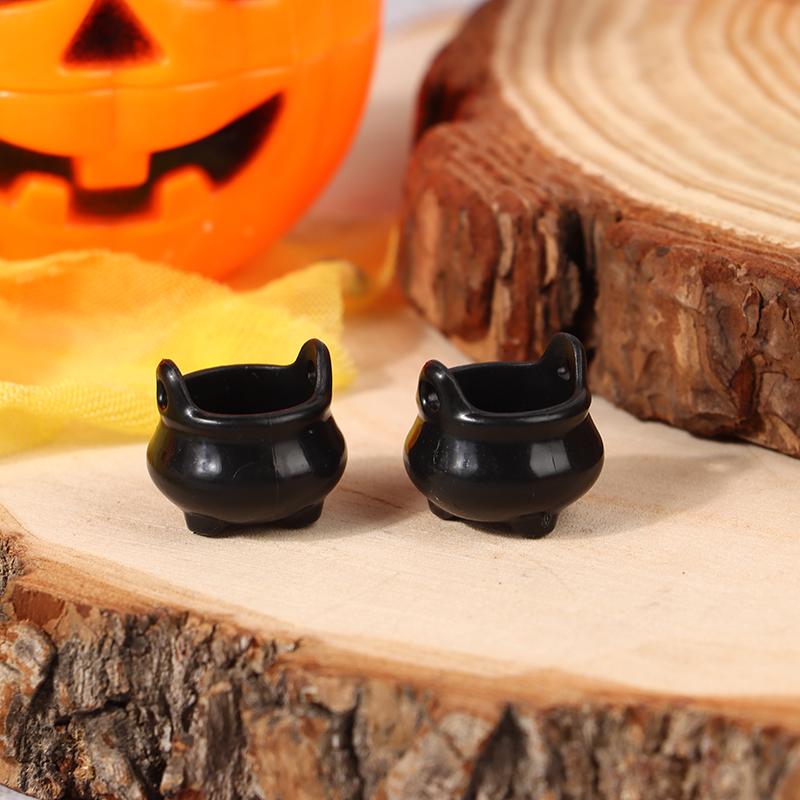 2 шт. Миниатюрный котел на Хэллоуин, мини-ведро для конфет на Хэллоуин, котел ведьмы