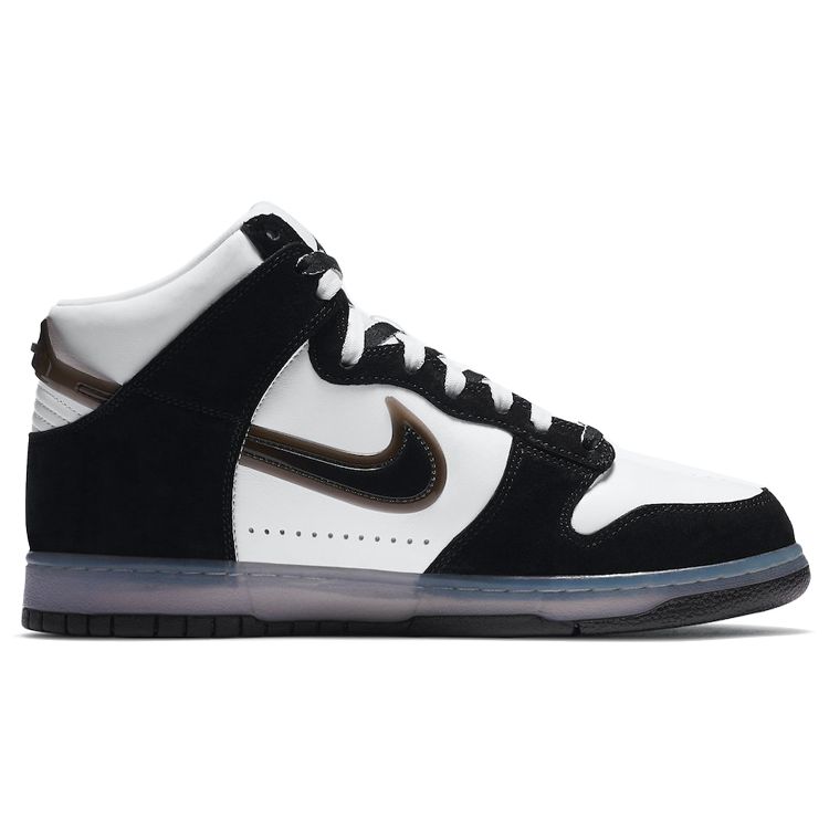 Slam Jam x Nike Dunk High Black Унисекс Кроссовки Белые Прозрачные DA1639-101