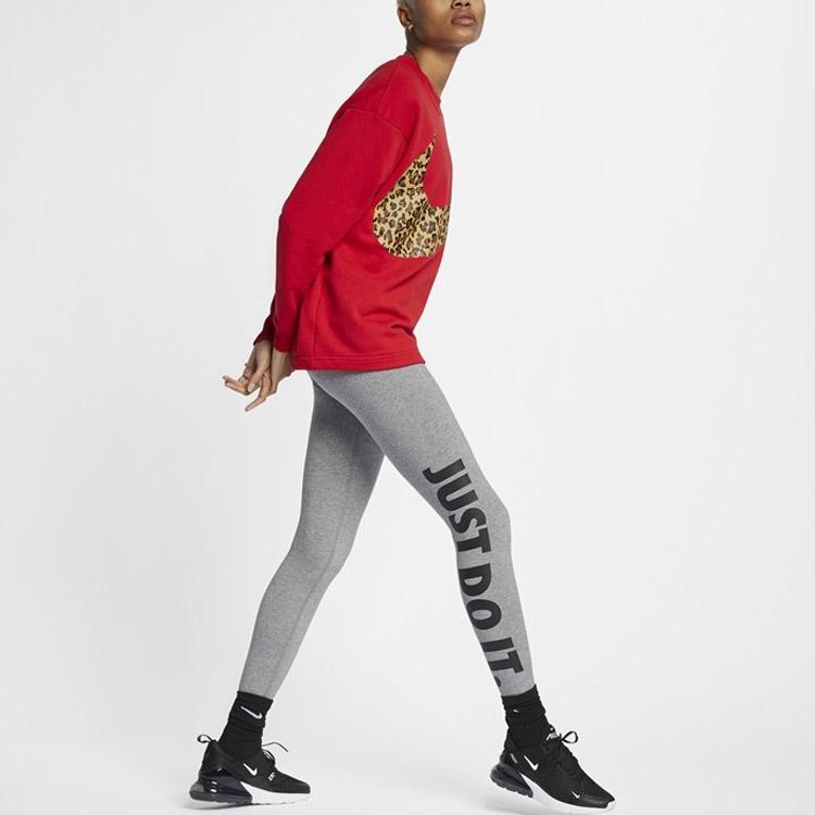 Nike Повседневный спортивный пуловер, женский топ, красный CU1503-657