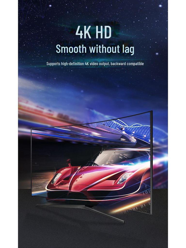 Двунаправленный коммутатор 4K HDMI: Поддержка HD-видео 2 входа/1 выход или 1 вход/2 выхода