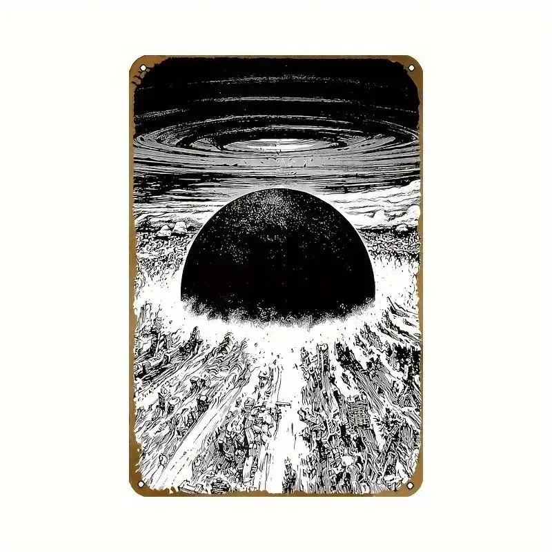 Vintage Metal Tin Poster Japanese Anime Classic Character Akira Metal Tin Signs Posters Plate Wall Decor for Bars Cafe Clubs