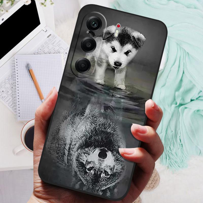 Чехол для Tecno Camon 40 Pro Premier, Силиконовая мягкая задняя крышка со львом и волком, Для Tecno Camon40Pro 4G 5G, Защитный чехол