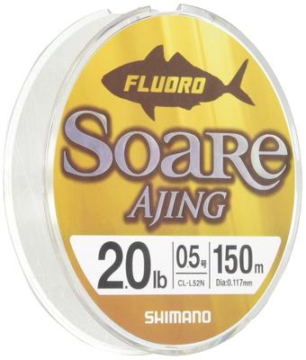 Леска флюорокарбоновая Shimano Soare, 150 м, 2,5 фунта, Чистый, CL-L52N