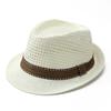 Short Brim Sun Cap Breathable Floral Hat Outdoor Straw Fedora Hat  Summer