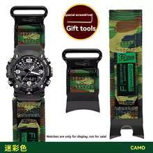 Для Casio G-SHOCK mudmaster GWG-1000/GB серии спортивный альпинизм нейлоновый холщовый ремешок для часов мужской аксессуар браслет