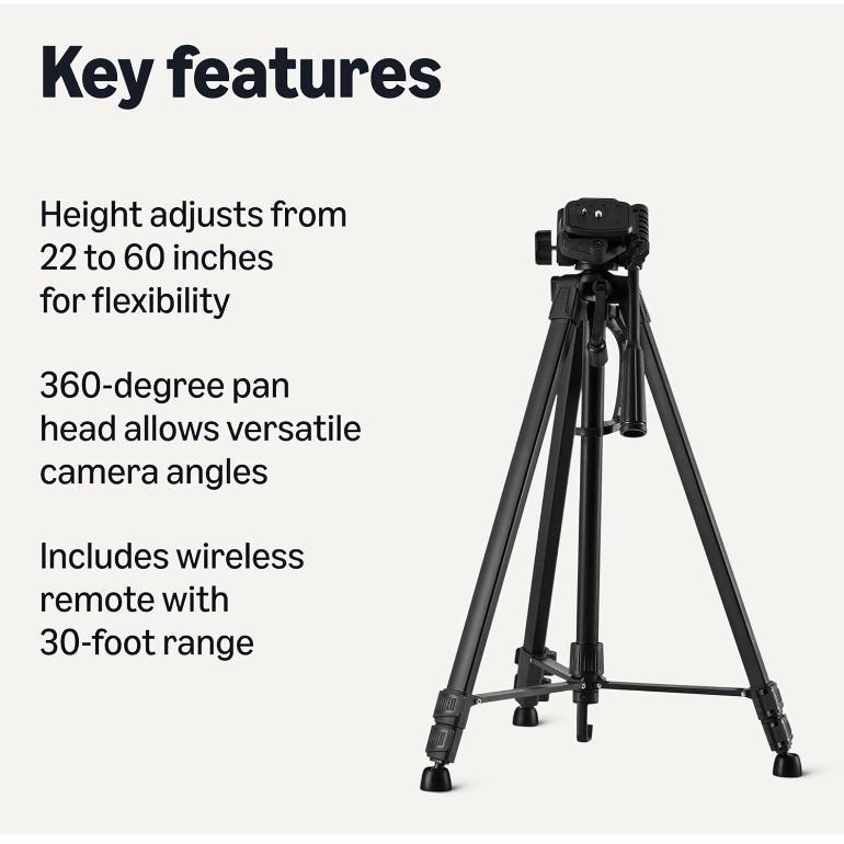 1,7-метровый штатив-крест для DSLR-камеры и телефона с Bluetooth для прямых трансляций и фотографии.